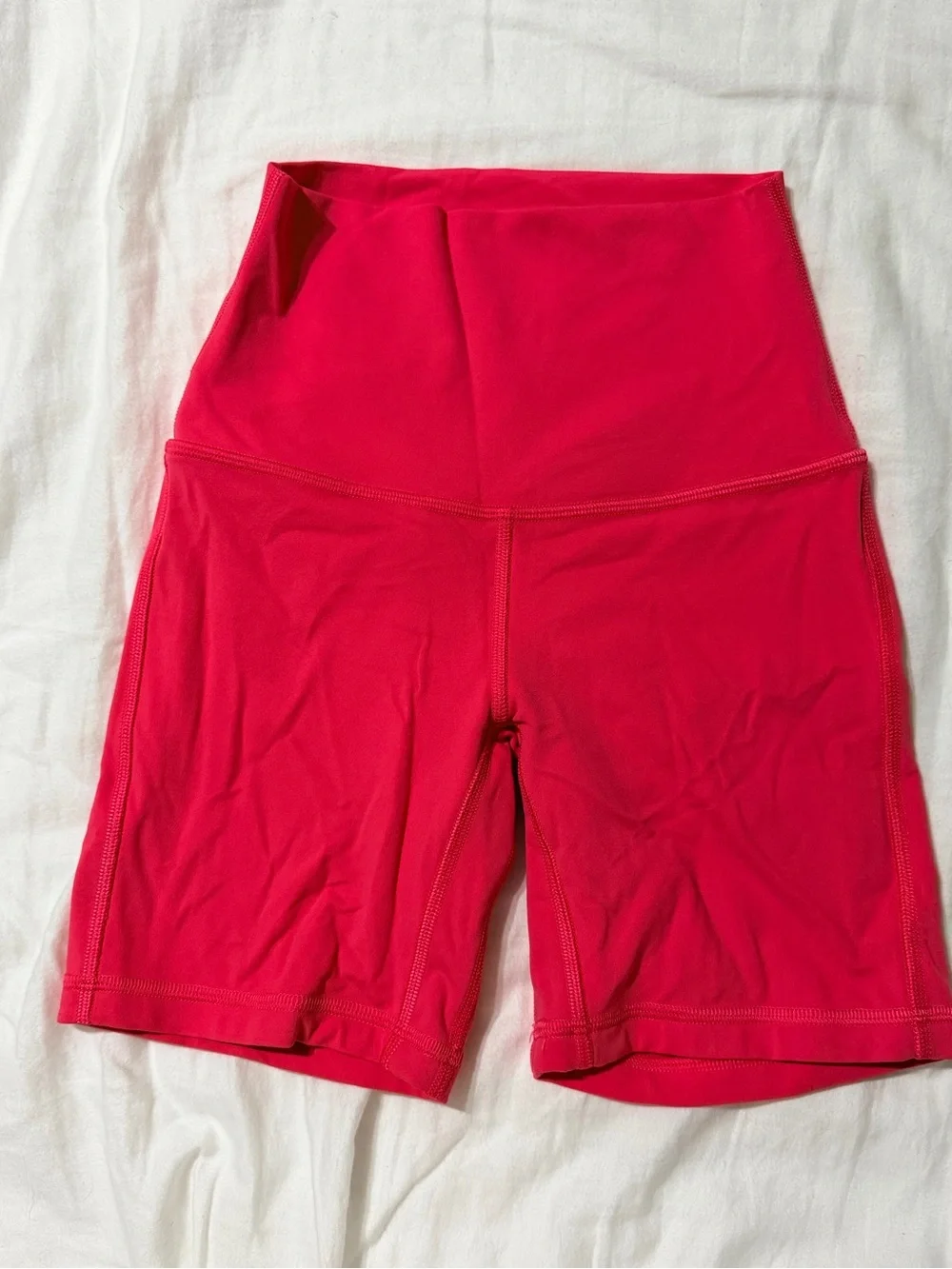 lululemon athletica High-Rise Bike Shorts in Bright Pink
